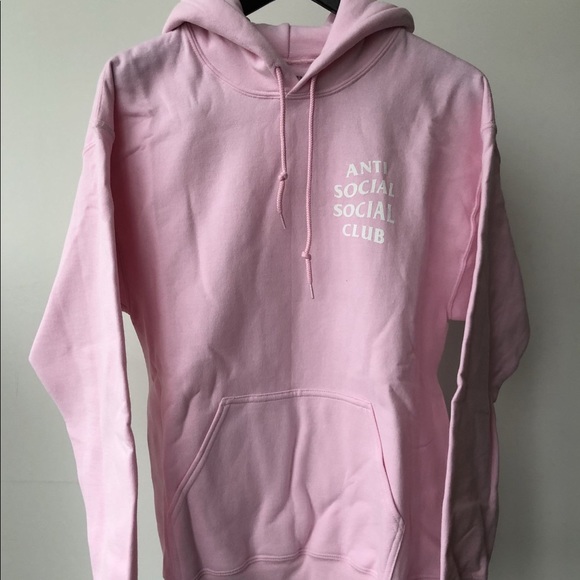 Anti Social Social Club Tops - Anti Social Social Club pink hoodie